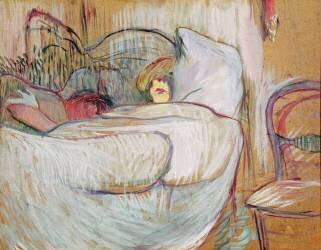 Au lit (Henri de Toulouse-Lautrec) - Muzeo.com