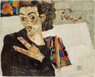 Auto-Portrait, 1911 (Egon Schiele) - Muzeo.com
