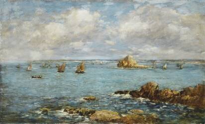 Baie de Douarnenez (Eugène Boudin) - Muzeo.com