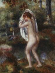 Baigneur se déshabillant (Auguste Renoir) - Muzeo.com