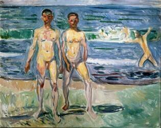 Baigneurs (Edvard Munch) - Muzeo.com