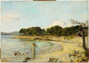 Baigneuse (Emile René Ménard) - Muzeo.com