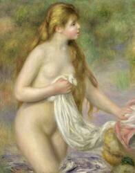 Baigneuse aux cheveux longs (Auguste Renoir) - Muzeo.com