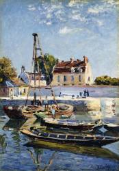Barges (Alfred Sisley) - Muzeo.com