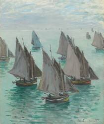 Bateaux de pêche (Claude Monet) - Muzeo.com