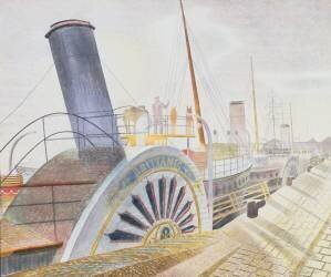 Bateaux à vapeur (Eric Ravilious) - Muzeo.com