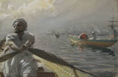 Bateleur turc dans le port de Constantinople (Anders Zorn) - Muzeo.com