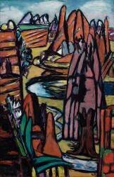 Rochers - Paysage rocheux (Max Beckmann) - Muzeo.com