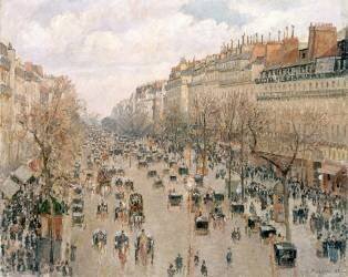 Boulevard Montmartre (Camille Pissarro) - Muzeo.com