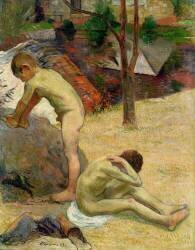 Breton Boys Bathing (Paul Gauguin) - Muzeo.com