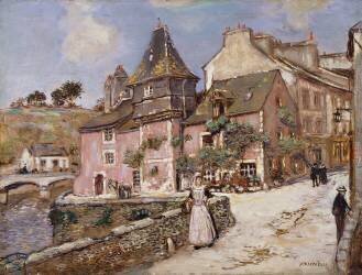 Breton Town Scene (Jean-François Raffaelli) - Muzeo.com