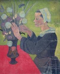 Bretonne au bouquet (Paul Serusier) - Muzeo.com