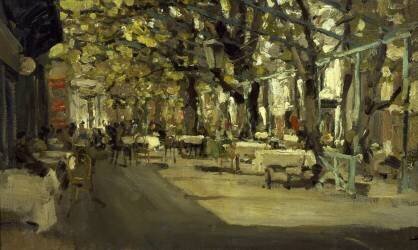 Café à Yalta (Constantin Korovine) - Muzeo.com