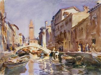 Canal Vénitien (John Singer Sargent) - Muzeo.com