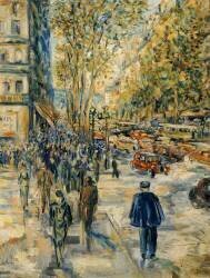 Champs Elysee (Jean-François Raffaelli) - Muzeo.com