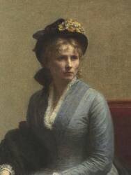 Charlotte Dubourg (1850-1921), soeur de la femme de l'artiste (détail) (Henri Fantin-Latour) - Muzeo.com