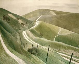 Chemins de craie (Eric Ravilious) - Muzeo.com