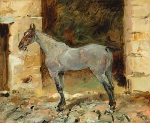 Cheval à l'attache (Henri de Toulouse-Lautrec) - Muzeo.com