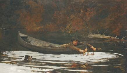 Chien et chasseur (Winslow Homer) - Muzeo.com