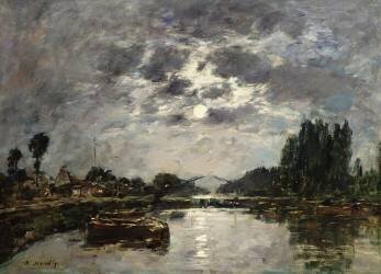 Clair de lune (Eugène Boudin) - Muzeo.com