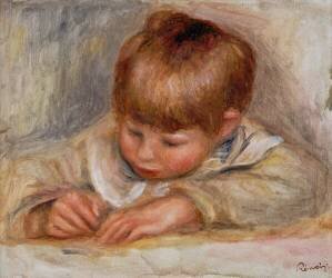 Coco écrivant (Auguste Renoir) - Muzeo.com