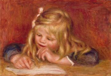 Coco lisant (Auguste Renoir) - Muzeo.com