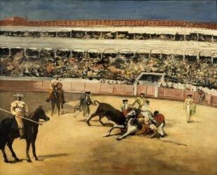 Combat de taureaux (Edouard Manet) - Muzeo.com