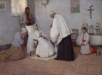 Communion in Extremis (Henri Le Sidaner) - Muzeo.com