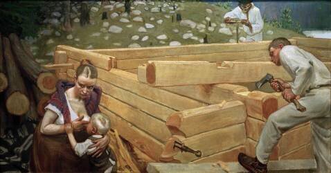 Construire (Akseli Gallen-Kallela) - Muzeo.com