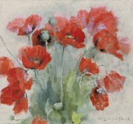 Coquelicots (Hélène Schjerfbeck) - Muzeo.com