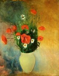 Coquelicots et Marguerites (Odilon Redon) - Muzeo.com
