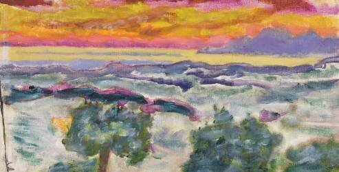 Coucher de soleil (Pierre Bonnard) - Muzeo.com