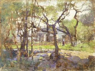 Cour de ferme (Paul Cornoyer) - Muzeo.com