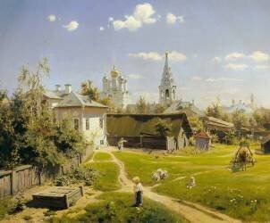 Cour à Moscou (Vassili Polenov) - Muzeo.com