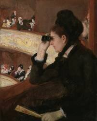 Dans la Loge (Mary Cassatt) - Muzeo.com