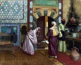 Dans le hammam (Rudolf Ernst) - Muzeo.com