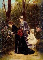 Dans le jardin (Jean Béraud) - Muzeo.com