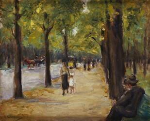 Dans le Tiergarten (Max Liebermann) - Muzeo.com
