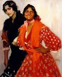 Deux Gitanes (Joaquin Sorolla y Bastida) - Muzeo.com