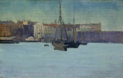Dieppe Harbour (Walter Richard Sickert) - Muzeo.com