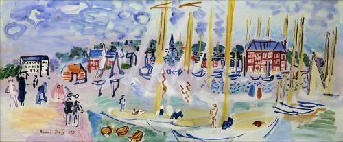 Dimanche a Deauville (Raoul Dufy) - Muzeo.com