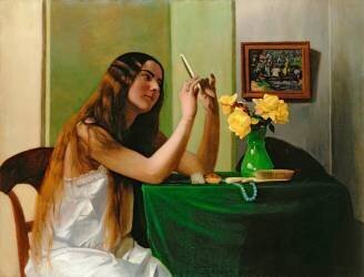 À la coiffeuse (Félix Vallotton) - Muzeo.com
