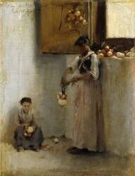 Eplucher des oignons (John Singer Sargent) - Muzeo.com