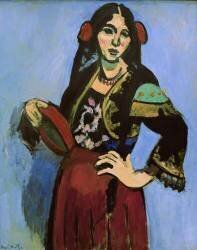 Espagnole avec tambourin (Henri Matisse) - Muzeo.com