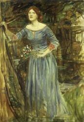 Etude pour Ophélie (John William Waterhouse) - Muzeo.com