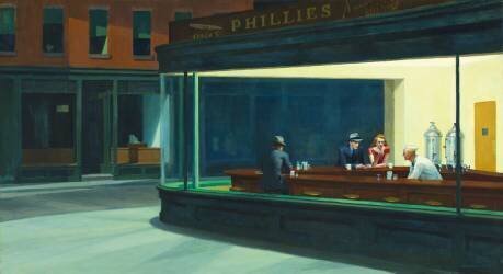 Falchi della notte (Edward Hopper) - Muzeo.com