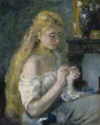 Femme au crochet (Auguste Renoir) - Muzeo.com