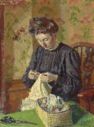 Femme cousant (Harold Gilman) - Muzeo.com