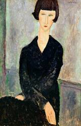 Femme en robe noire (Amedeo Modigliani) - Muzeo.com