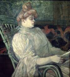 Femme lisant (Henri de Toulouse-Lautrec) - Muzeo.com